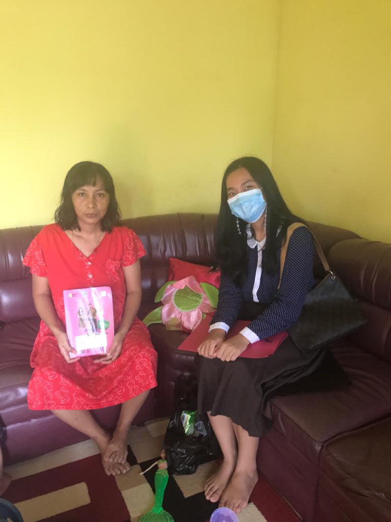 Kunjungan Pertama , Bumil Hasni dan Adik Chira 